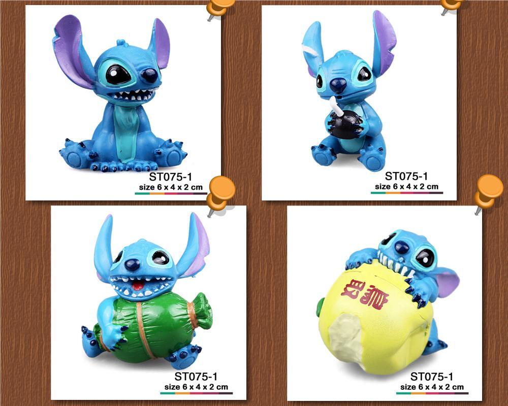Set Pajangan, Model Kit, Action Figure, Mainan, Lilo & Stitch Walt Disney