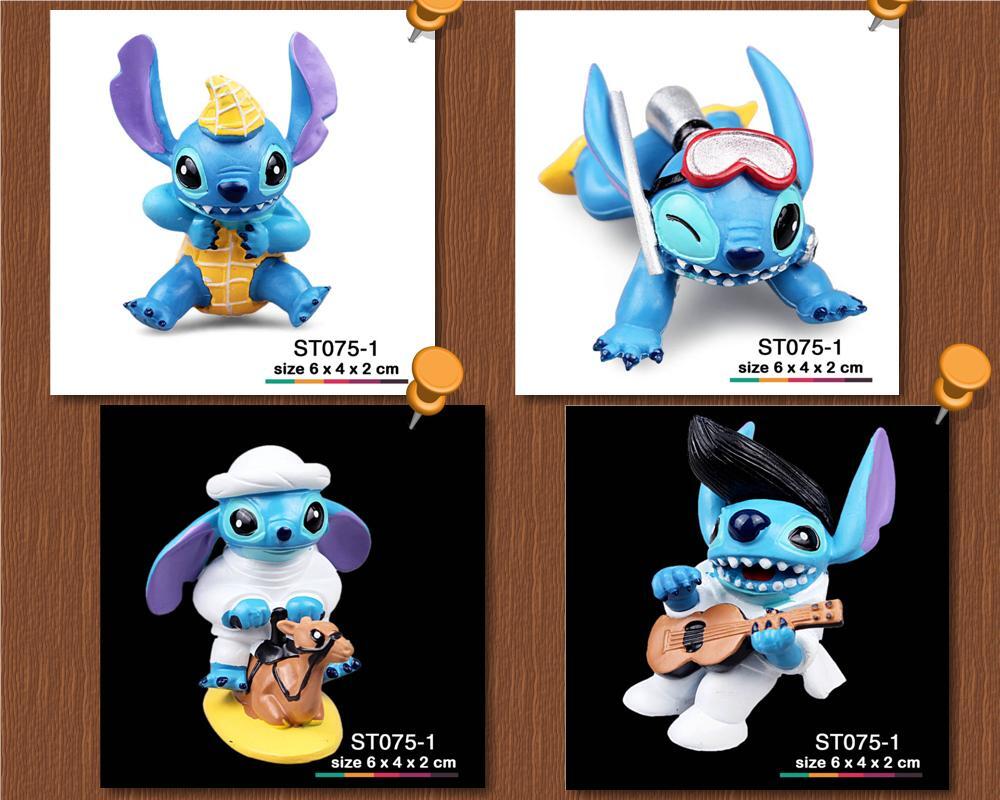 Set Pajangan, Model Kit, Action Figure, Mainan, Lilo & Stitch Walt Disney