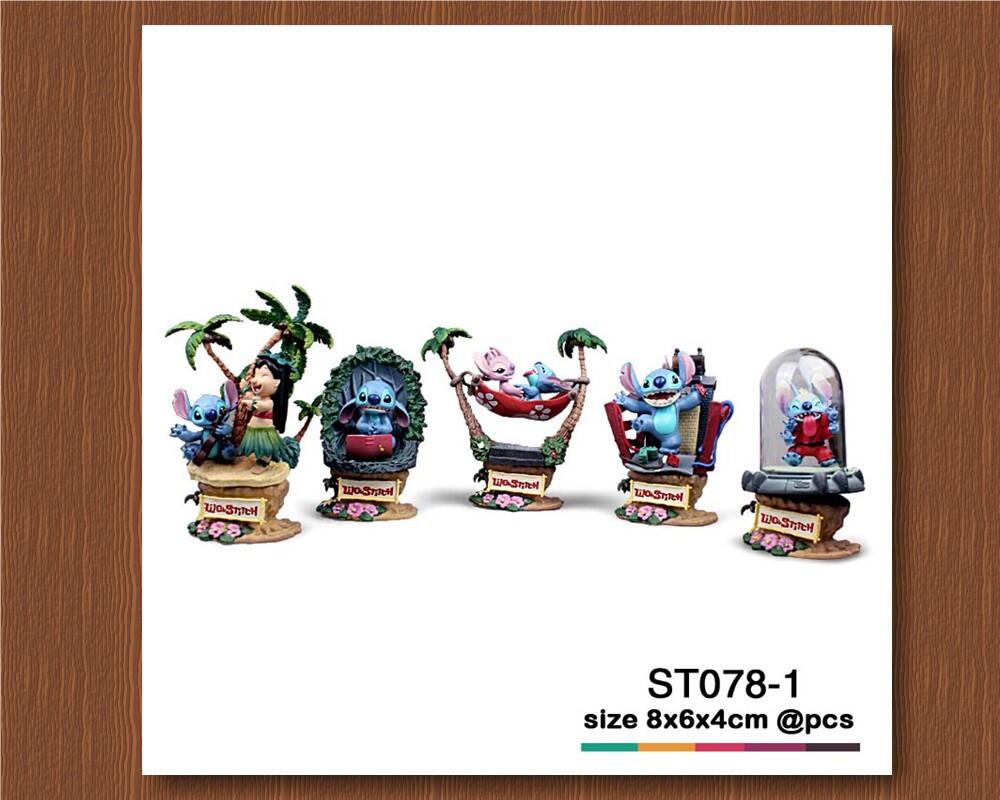Set Pajangan, Model Kit, Action Figure, Mainan, Lilo & Stitch Walt Disney
