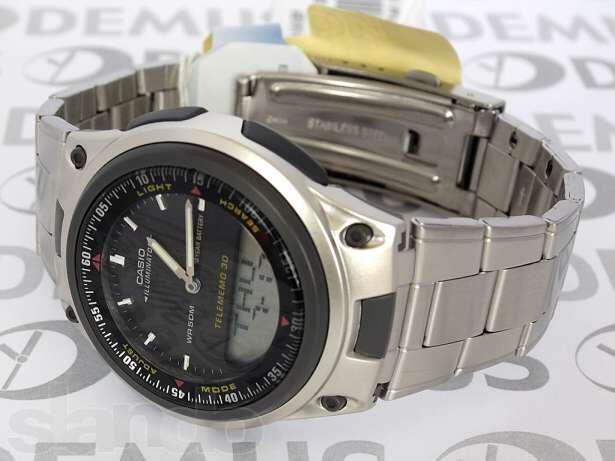 Jam TanganCasio AW-80V Stainless Steel Analog-Digital Water Resist 10 Bar