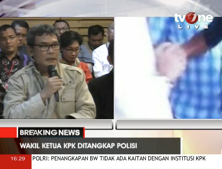 Foto-foto penagkapan Bambang Widjojanto oleh Polri