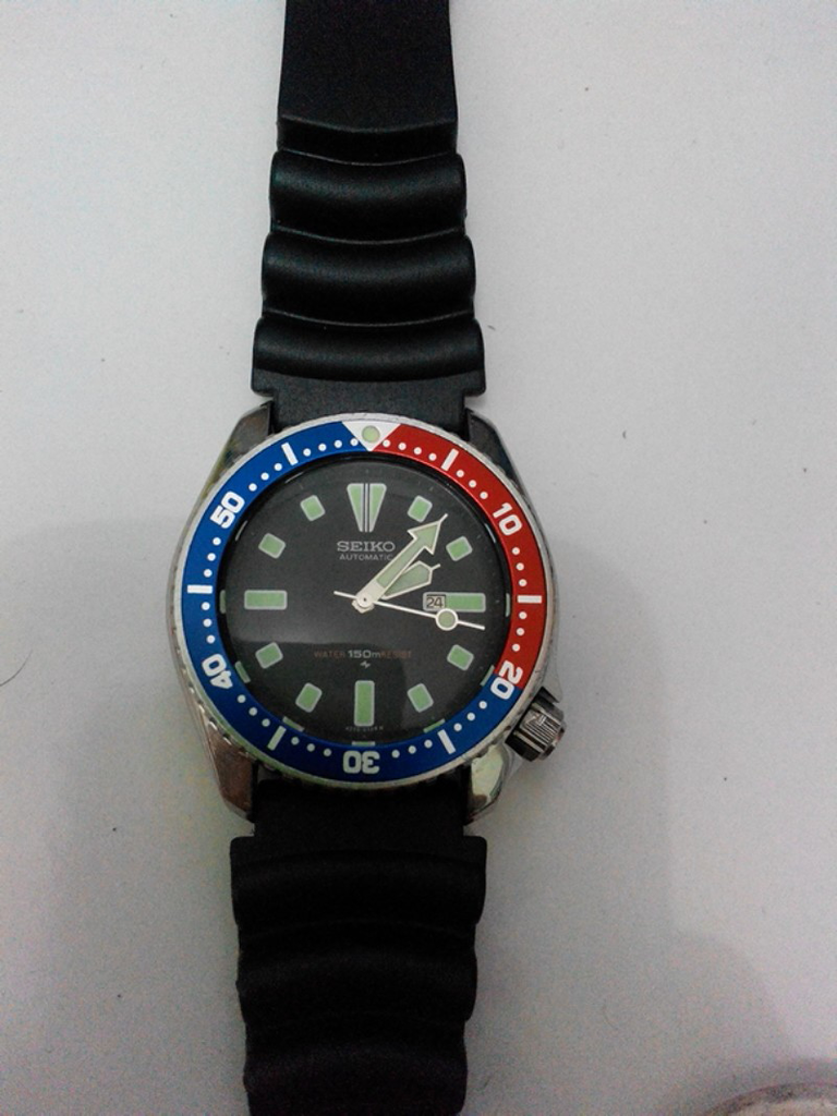 Vintage Seiko diver automatic 4205 midsize pepsi bezel