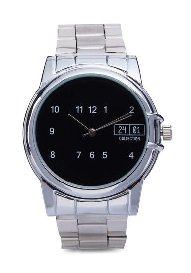 JUAL JAM TANGAN PRIA 24:01 Metal Strap
