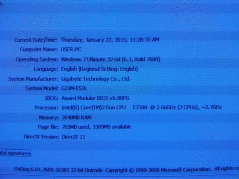 Cpu Core2duo E7300 Mb Gigabyte G31 Ram 2gb Siap Pakai