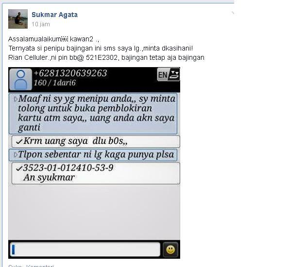 (Share) Akhirnya sipenipu kena batunya 