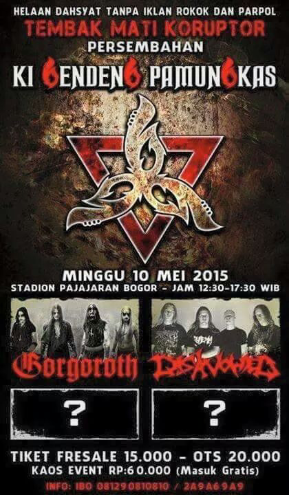 Disavowed (NL) + Gorgoroth (NOR) - Indonesia 2015