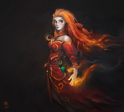 Inilah Wujud Heroine DOTA 2 Jika Digambar dengan Gaya Frozen