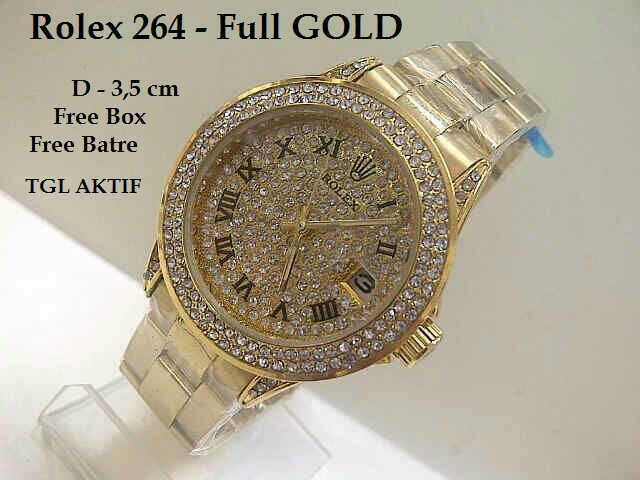 SUPPLIER TAS & JAM TANGAN, ROLEX 264 SEMISUPER, BB: 2661D7D0 HP/WA: 085780580859