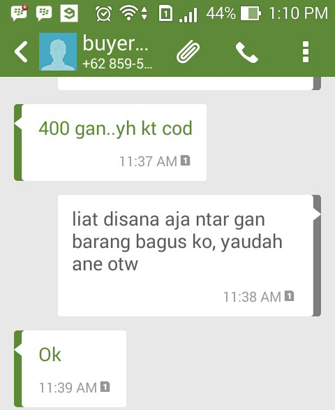 buyer yang lari dari tanggung jawab