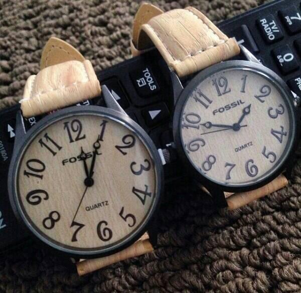 Jual Jam Tangan Fossil model kulit keren untuk couple