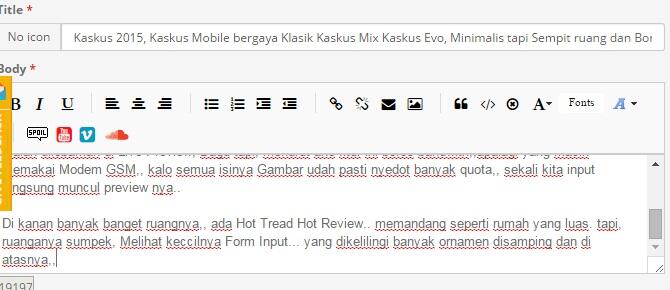 Kaskus15, Kaskus Mobile bergaya Klasik Minimalis tapi Sempit ruang dan Boros BW