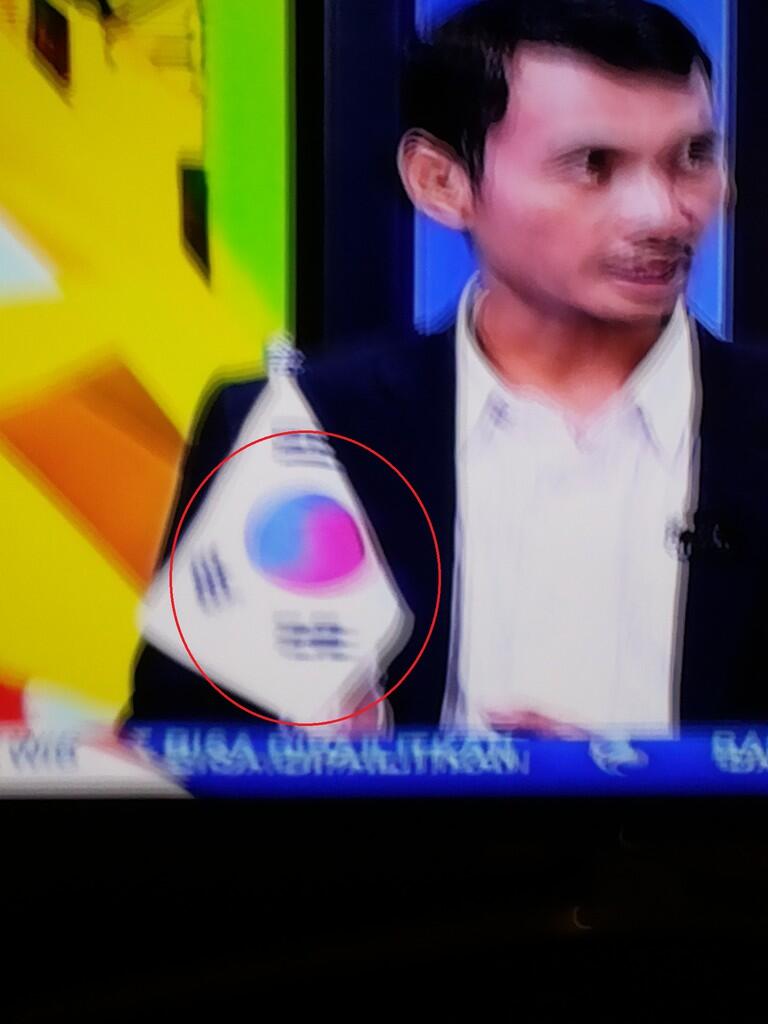 Bendera terbalik di tayangan Piala Asia 2015 SINDO TV
