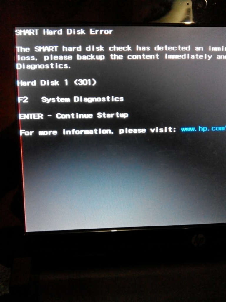 SMART HARDISK ERROR