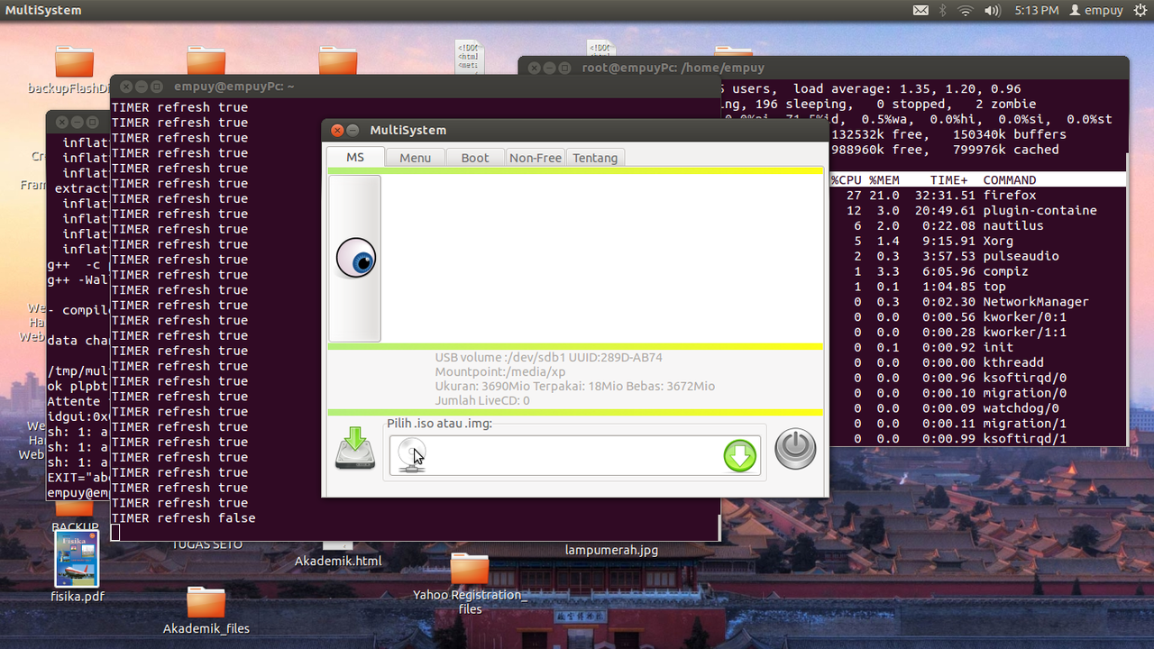 TUTORIAL UBUNTU, Install Windows Xp VIA USB. [PAKE MULTISYSTEM]