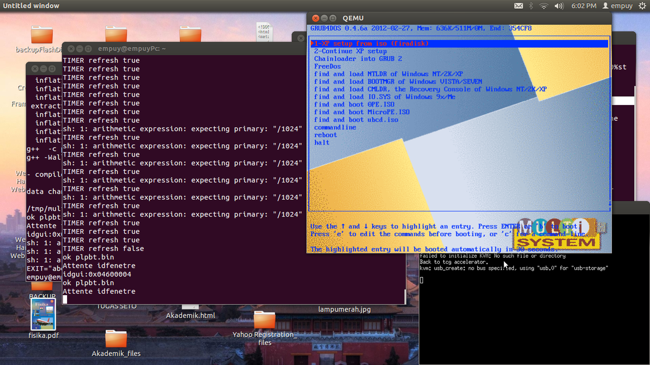 TUTORIAL UBUNTU, Install Windows Xp VIA USB. [PAKE MULTISYSTEM]