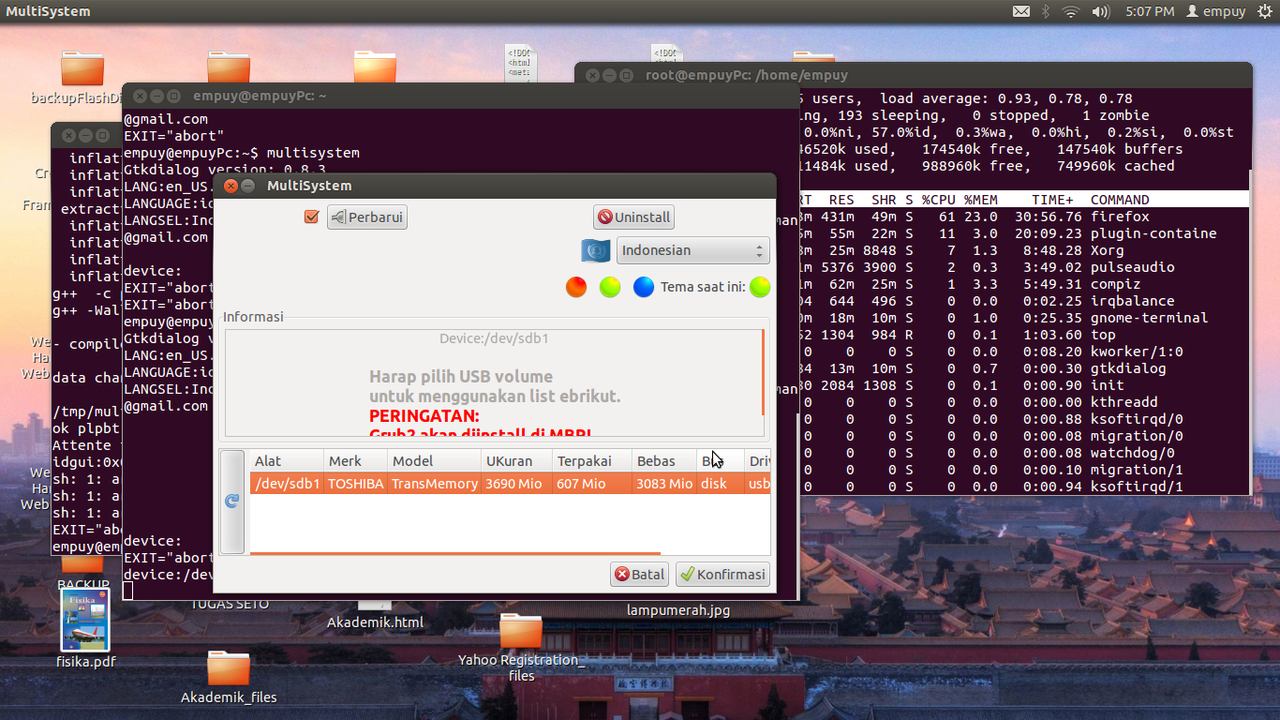 TUTORIAL UBUNTU, Install Windows Xp VIA USB. [PAKE MULTISYSTEM]