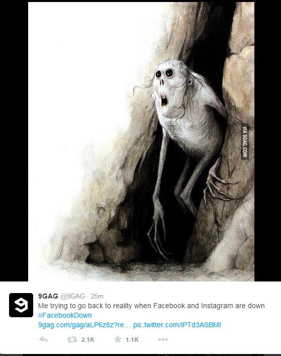 Selasa, 27 Jan 2015 : Facebook dan Instagram Down