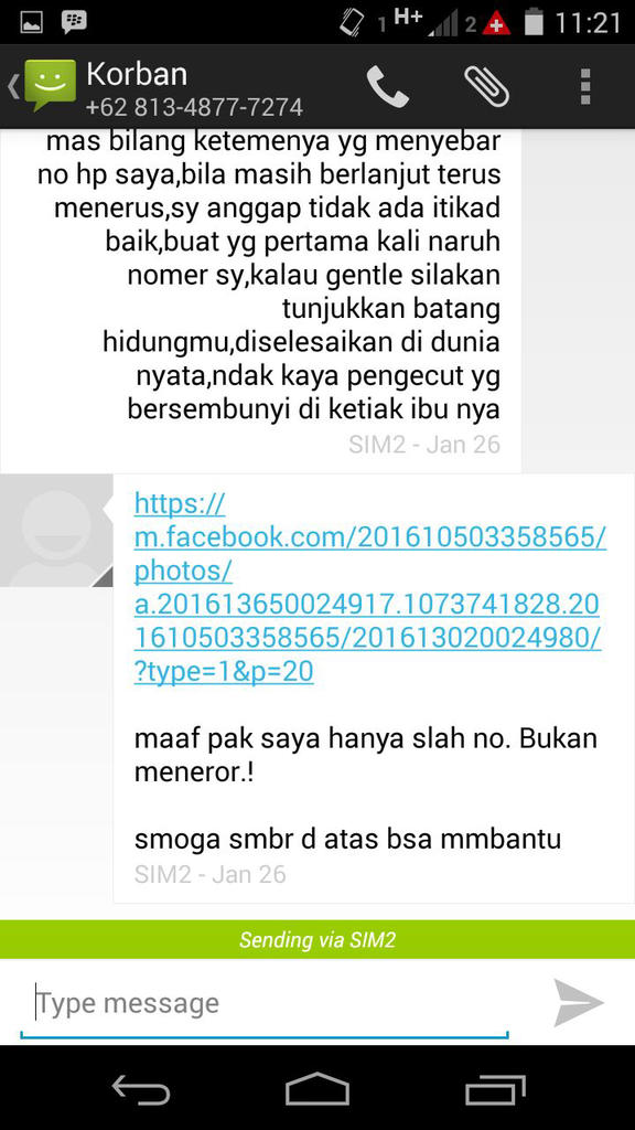 Gan... Tolong ane... beberapa hari ini ane dapet teror parah dan fitnah