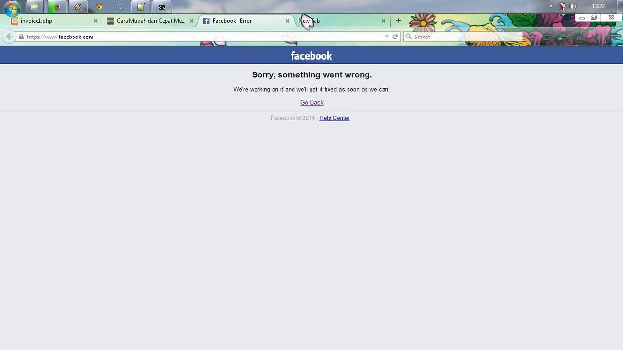 Facebook Down kah?