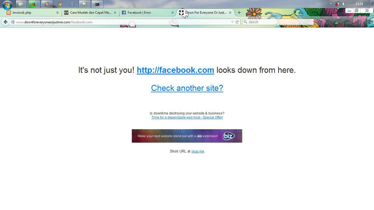 Facebook Down kah?