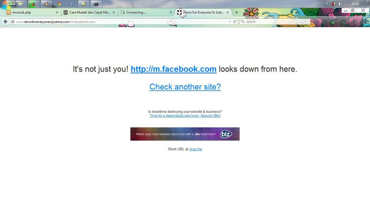 Facebook Down kah?