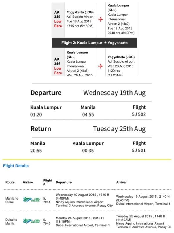 Need Travelmate : DUBAI 19-25 Agustus 2015