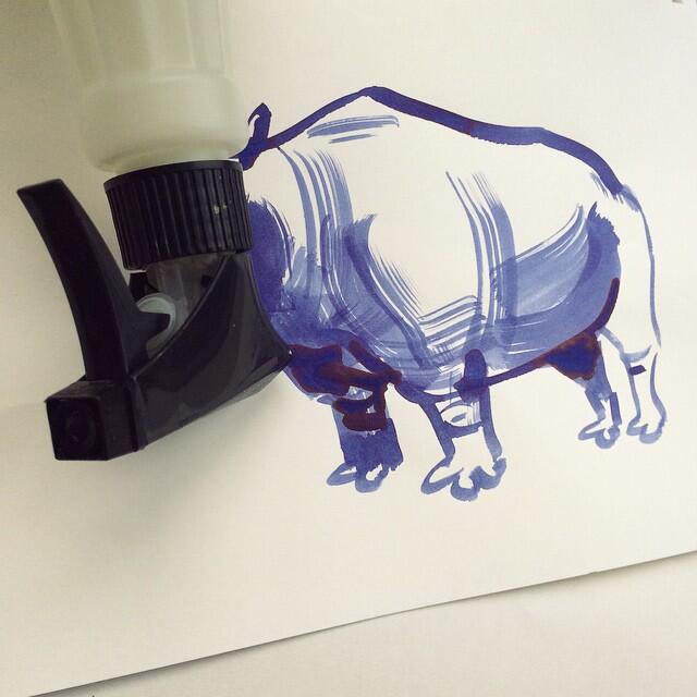 Gambar-gambar ilustrasi dengan benda karya Christoph Niemann