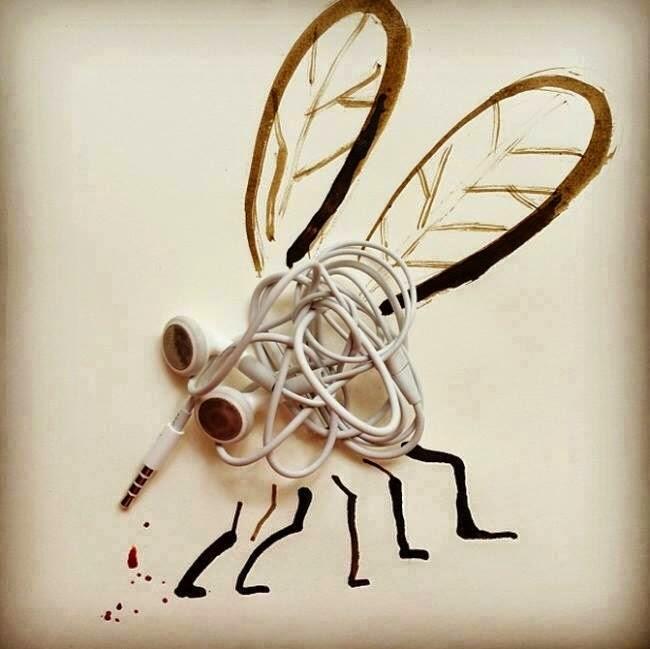 Gambar-gambar ilustrasi dengan benda karya Christoph Niemann
