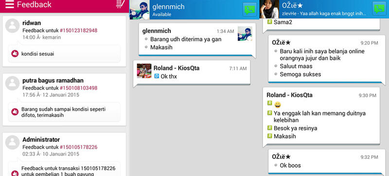 kumpulan testimoni konsumen Kiosqta