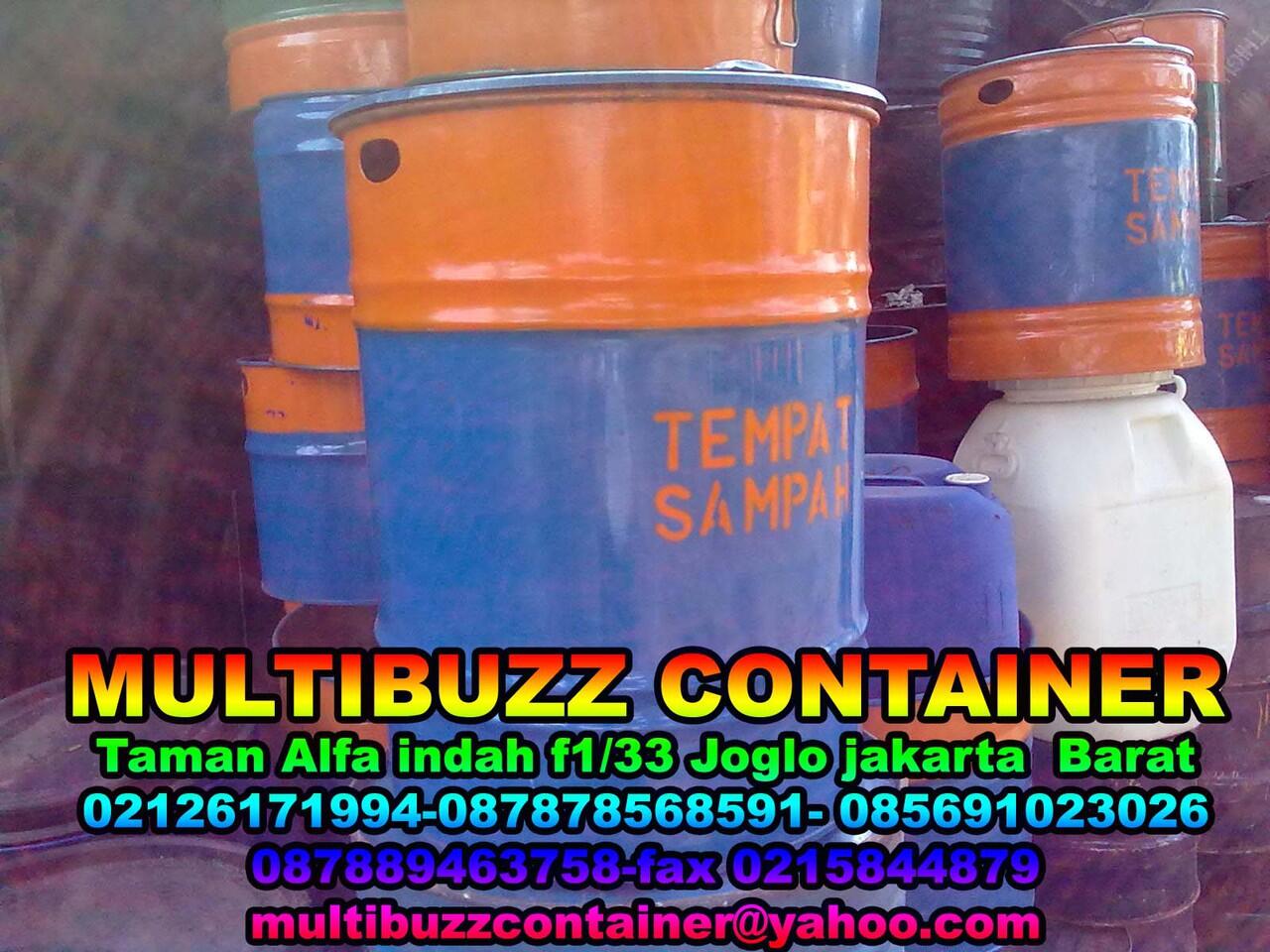 Terjual tong sampah drum besi dan tong sampah plastik dan 