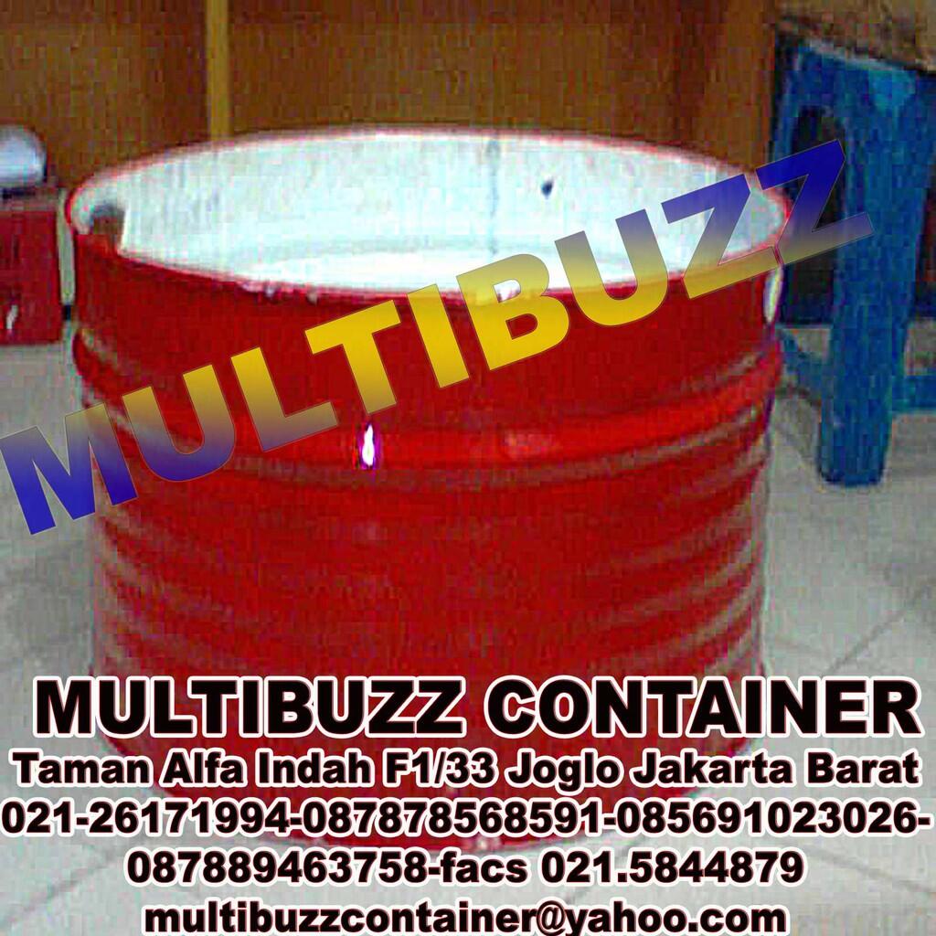 Terjual tong sampah drum besi dan tong sampah plastik dan 