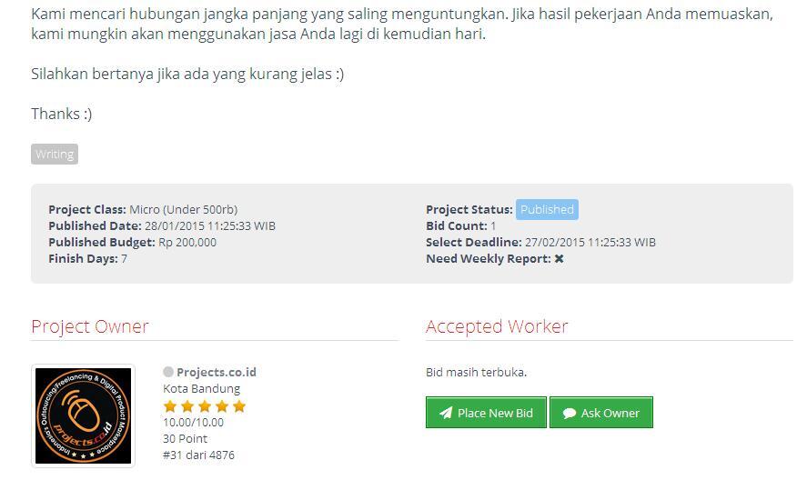 &#91;LOWONGAN FREELANCE&#93;Buatkan saya 15 Artikel Mengenai Dunia Kerja 