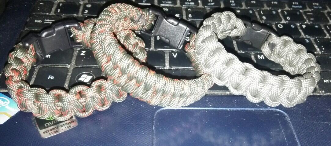 Jual Tali Paracord berbagai warna untuk kerajinan Tali Temali