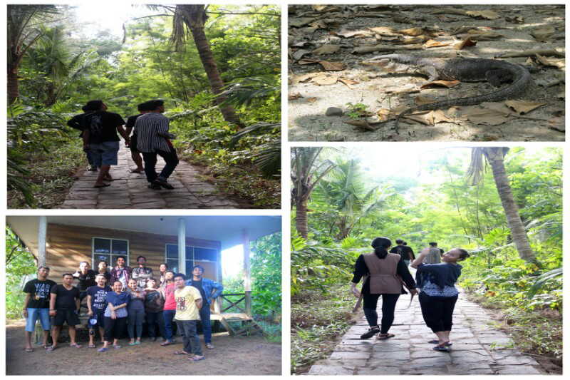 Pulau biawak dan indahnya berdiri di mercusuar