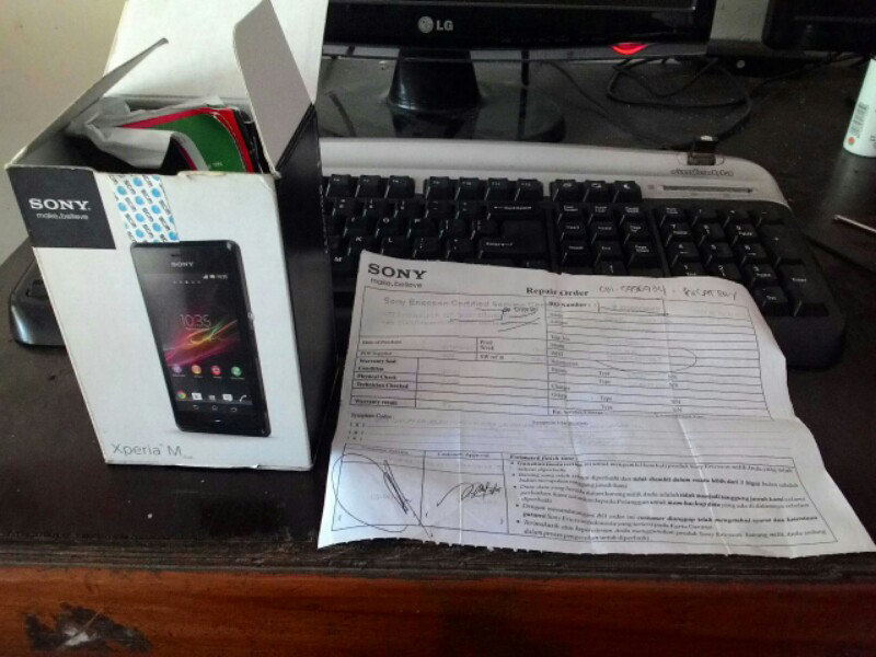 keluhan konsumen kepada service centre Sony Experia di bulan Januari 2015