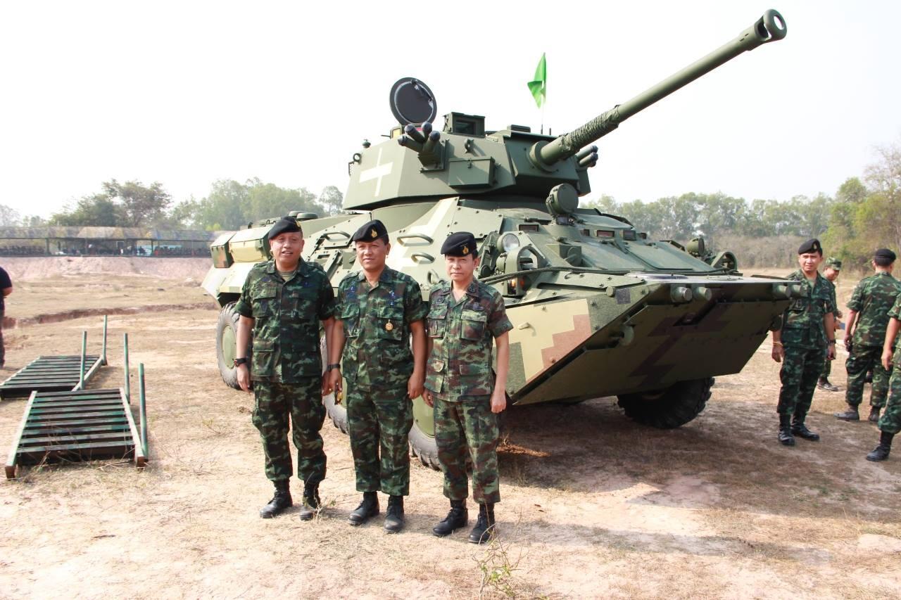 AD Thailand Uji Coba BTR-3E1 Dengan Turret CMI CSE90LP