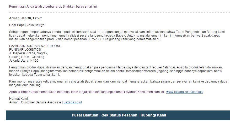 Lazada mengecewakan