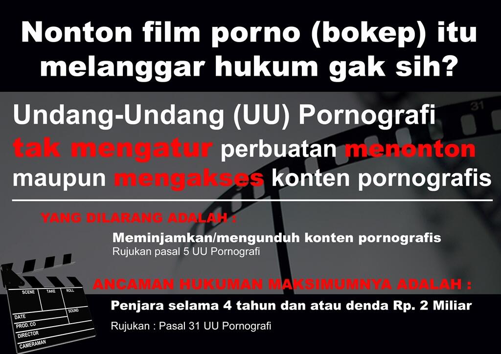 Bray......Nonton Film Bokep (Porno) Melanggar Hukum 'Gak Sih?