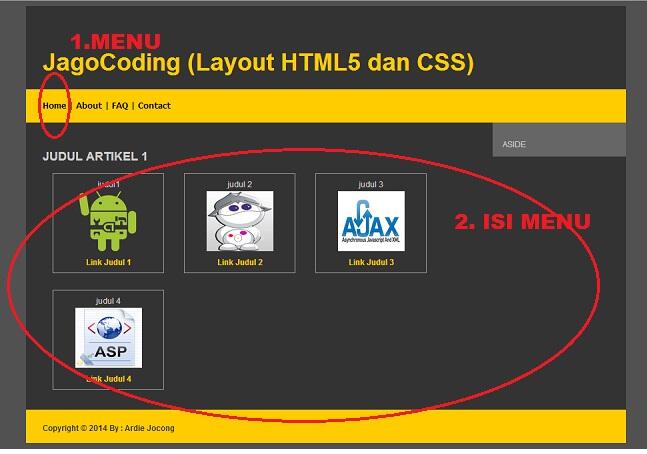 Tanya link menu website ??