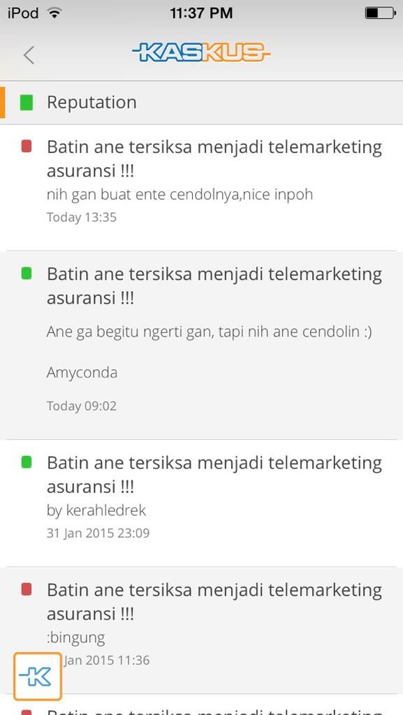 Batin ane tersiksa menjadi telemarketing asuransi !!!