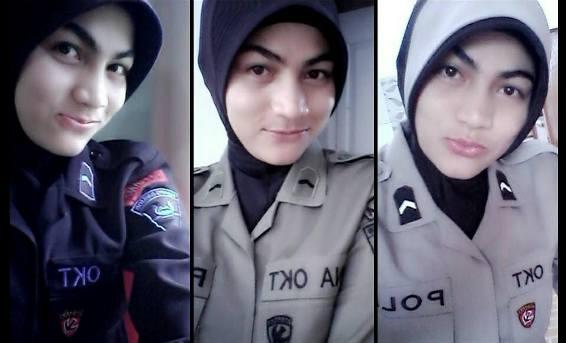 Bripda Oktaviana Polisi Berjilbab Anggota Gegana Brimob