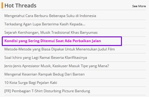 Kondisi Yang Sering Kita temui saat ada Perbaikan Jalan