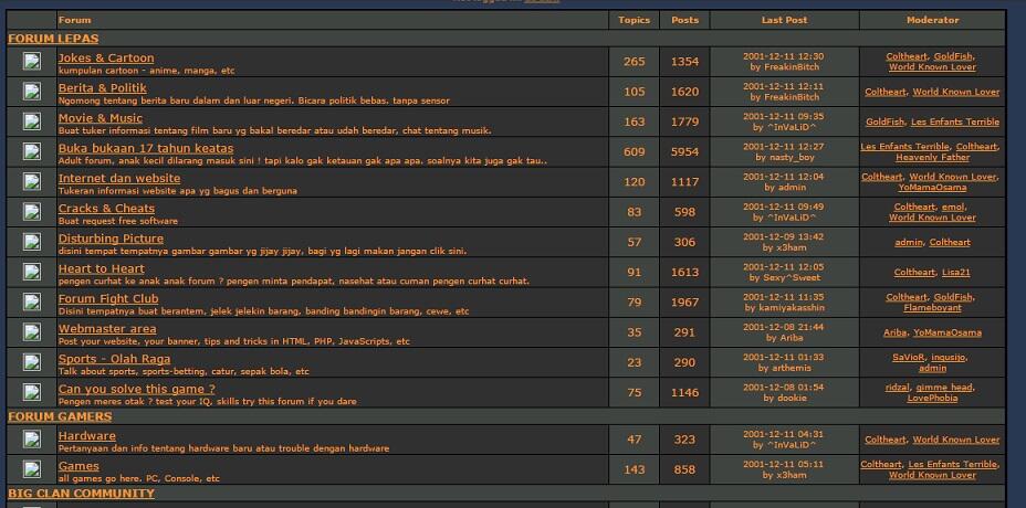 Perubahan Tampilan Kaskus Dari Tahun 2000 Hingga Tahun 2015 