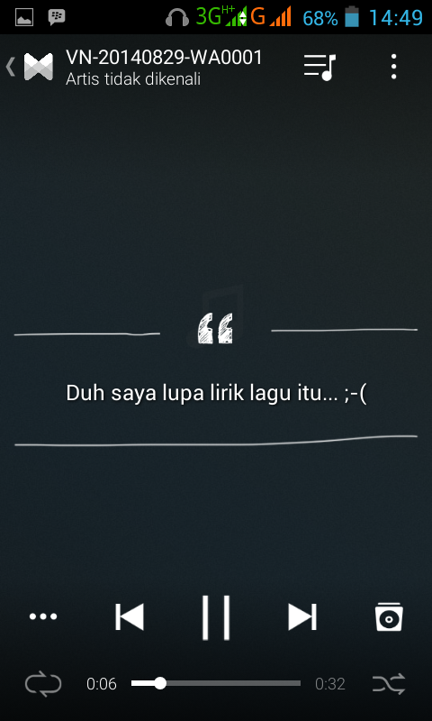 PEMBERITAHUAN NGAKAK APLIKASI MUSIK ANDROID