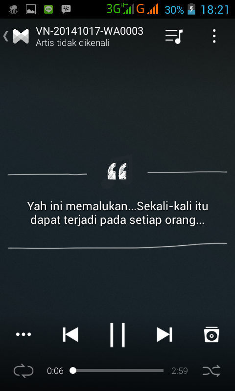PEMBERITAHUAN NGAKAK APLIKASI MUSIK ANDROID