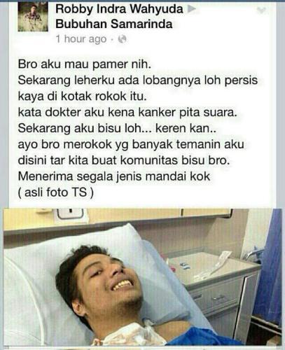 Akibat Merokok, Tenggorokan Vokalis Band Ini Harus Di Lubangi !!!