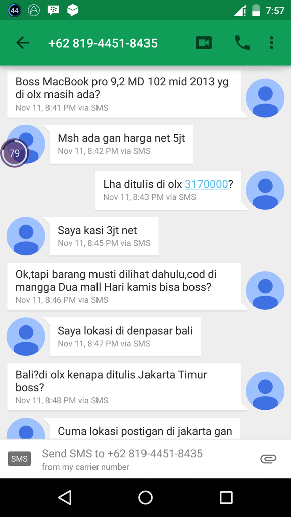 Penipuan di toko online OLX.co.id