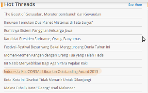 Mari kita Dukung Indonesia di Ajang CONSAL Librarian Outstanding Award 2015