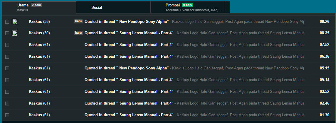Kok dikirimin e-mail banyak banget dr kaskus?