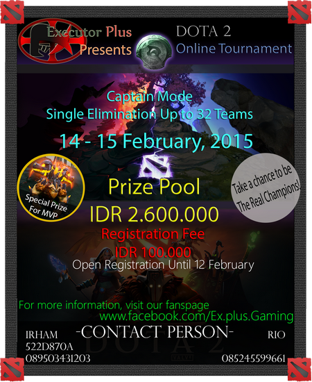 Dota 2 Online Tournament by ExecutorPlus!